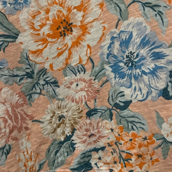 Loft Vintage Soft Beautiful Pink Floral Cozy Shirt Sz M - Picture 3 of 5